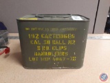 One Can .30 Cal Ball M2 Ammo Can Containing 192 Cartridges in 8 Round Clips