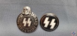 German WWII Waffen SS Schutz Staffel Membership Badge. Measures 1 1/8