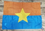 Vietnam Era Viet Cong VC Combat Battle Flag. Measures 29