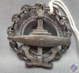 Imperial Russian World War I Czar Era Naval Submarine Breast Badge. Measures 1 9/16