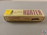 White Mountain Hunter Knife w/Sheath, New in Box (NOS)