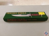 Crocodile Bowie-II Knife, New in Box (NOS)