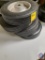 (4) 10 x 2.75 solid rubber tires on wheels.