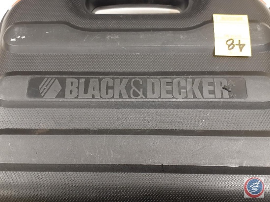 Empty Black and Decker drill case.