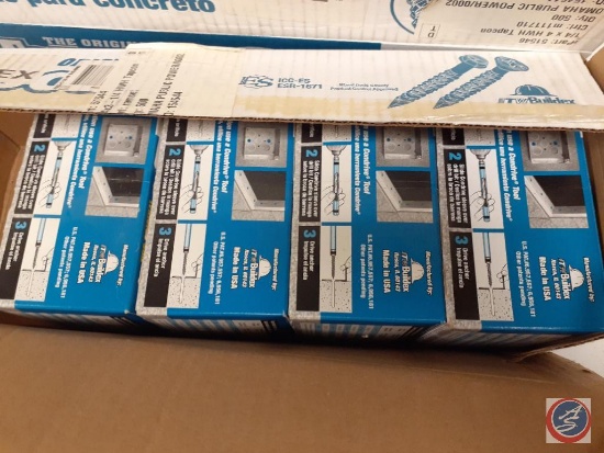 (4 times the money) (4) boxes of Tapcon 1/4 x 3 1/4 self tapping concrete screws