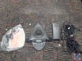 One Polycom phone and accessories