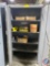 Two Door Metal Cabinet w/ Hardware, Small Spools of Wiring, Safety Glasses, More