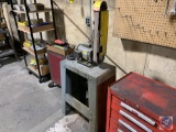 Belt Sander on stand with baldor motor. 110 Volt.