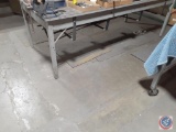 Work bench with steel top