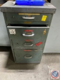 Vintage Four Drawer Steel-Rite Metal Products File Cabinet