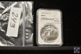 1987 Silver Eagle Dollar Slabbed and Graded by NGC MS69