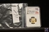 2020 Eagle Gold G$10.00 Graded MS7- by NGC slabbed, US Mint Lead Sculptor Don Everhart