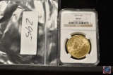 1898 20 Dollar Gold Piece slabbed and Graded by NGC MS 62