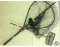 Fish landing net (large) and wood handle minnow net