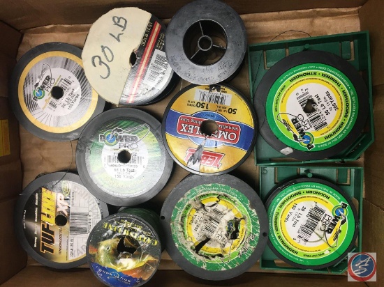 Fishing Line various styles and weights by PowerPro, Zebco, Berkley and more (partials)