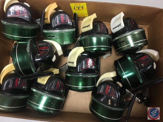 (10) Johnson fishing reels Sabra Model 130b (used)