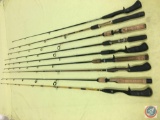 (9) Vintage Fishing Rods (no markings) various sizes and styles