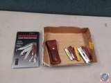Winchester three blade folding sheath knife new assorted knives multi tools Swiss Army knife And a