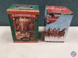 1994 Budweiser holiday Stein and 2009 Clydesdale Holiday skyline