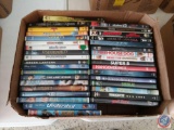 Approximately 35 DVDs