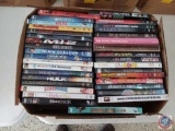 Approximately 34 DVDs