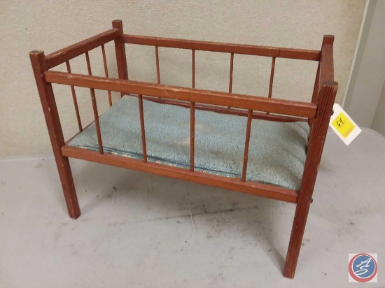 Vintage Wood Baby Crib