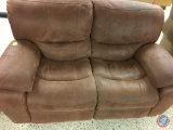 {{2X$BID}} Leather Looking Reclining Sofa and Chair by Man Wah(Macao Commercial Offshore) LTD - Sofa