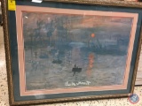 Framed Impression Soleil levant, 1873 Musee Marmottan Monet Paris Art 36