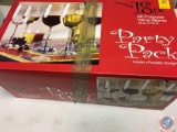 Libbey Inc. All Purpose Wine Stem Glasses 16oz. (17 Glasses - 1 missing from box)