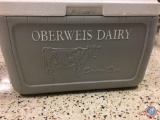 Coleman Cooler - Oberweis Dairy Box Stamped on front