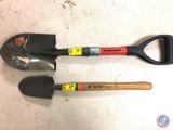 Black & Decker Small Garden Shovel and Truper B&D Mini Handled Shovel