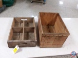 (2) Wood Crates (Coca-Cola, Badger Brand Eat More Cranberries)