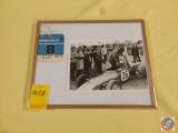 Framed Photo of Gordon Smiley (Gordon Driving Car 74) and Joe Kidd (Mechanic)