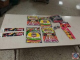 (2) Vintage Nascar Activity and Coloring Books, (2) Ernie Irvine Bumper Stickers, (3) Terry Labonte