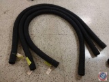 (3) 10 1/2 ft Crush Prood Flare Lock Exhaust Hoses 3'' Diameter {{NEW, See photos for more