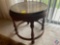 Vintage Round Hieroglyphics Side Table 19 1/2'' x 20 1/2''