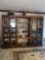 Three Piece Lighted Display Hutch w/ Glass Shelves: Each Piece Measuring 34'' x 16 1/2'' x 80 1/2''