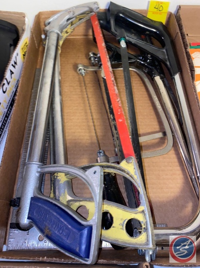 Assortment of Saws Including Coping and Hand Saws