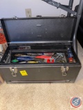 All American Toolbox with Assorted Tools Including Screwdrivers Combination Wrenches Hammers Small