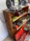 Two Tier Shelving Unit with Underneath Cabinet Measuring 39 1/2'' X 14'' X 46 1/2''