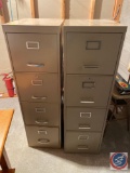 (2x$BID) (2) Four Drawer Filing Cabinets (One is Modern SteelCraft, One No Visible Brand)