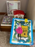 Vintage The World of Barbie Doll Case, Make-Up Mirror, Small Doll House, Vintage Barbie and More