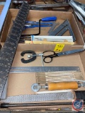 Pipe Wrench, Scissors, Leather Cutting Tool, Coping Saw with Extra Blades and More