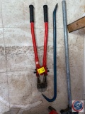 Pipe Bender, Crow Bar and Bolt Cutter