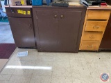 Storage Cabinet Measuring 48'' X 25 3/4'' X 78'', Left Side Floor Cabinet Measuring 18'' X 24'' X 34