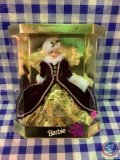 1996 holiday Barbie blonde hair gold box