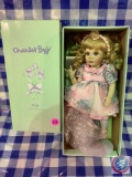 Charlot byj doll with box, small spot on dress