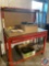 Metal Work Bench with Peg Board Backing on Casters Measuring 48'' X 25'' X 60''