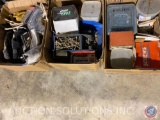 Knee Pads and Assorted Hardware Including Grip Fast Screws, Wire Gard Twist-On Wire Connectors,