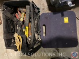 Tool Bag Containing Mini Sledge Hammer, Large Crescent Wrench, Foam Knee Pad and More
